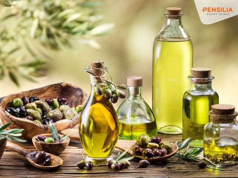 Làn da mịn màng, căng bóng với mặt nạ dầu oliu