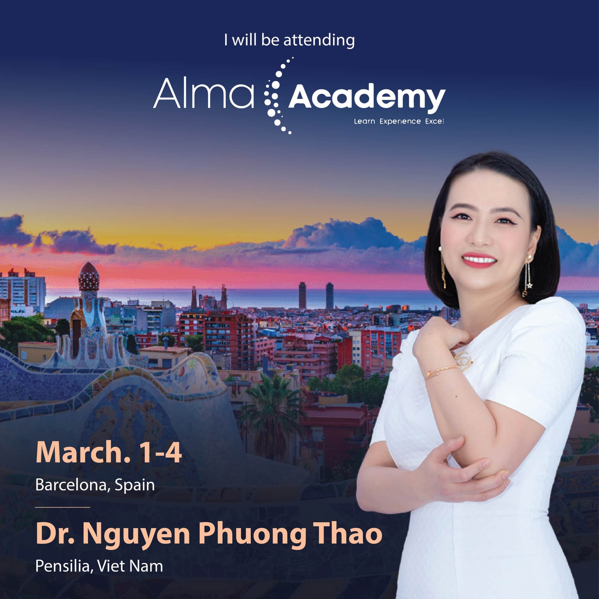 Bác sĩ Thảo là một trong những bác sĩ da liễu tại Việt Nam được mời đến hội nghị