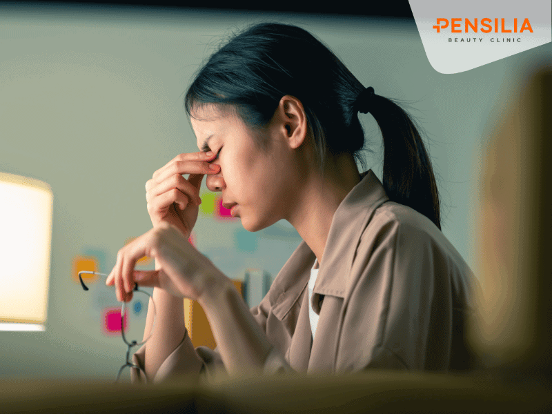 Căng thẳng có thể làm tăng sản xuất bã nhờn