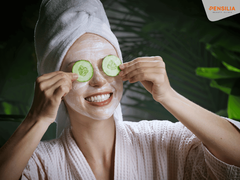 Dưa leo chứa nhiều nước và vitamin, giúp làm mát và làm sáng da