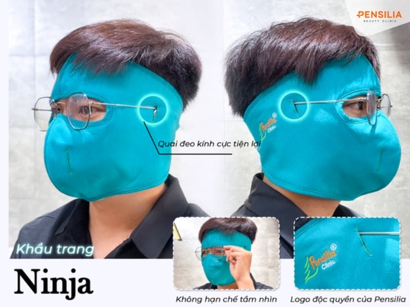 Bảo vệ da với khẩu trang chống nắng Pensilia
